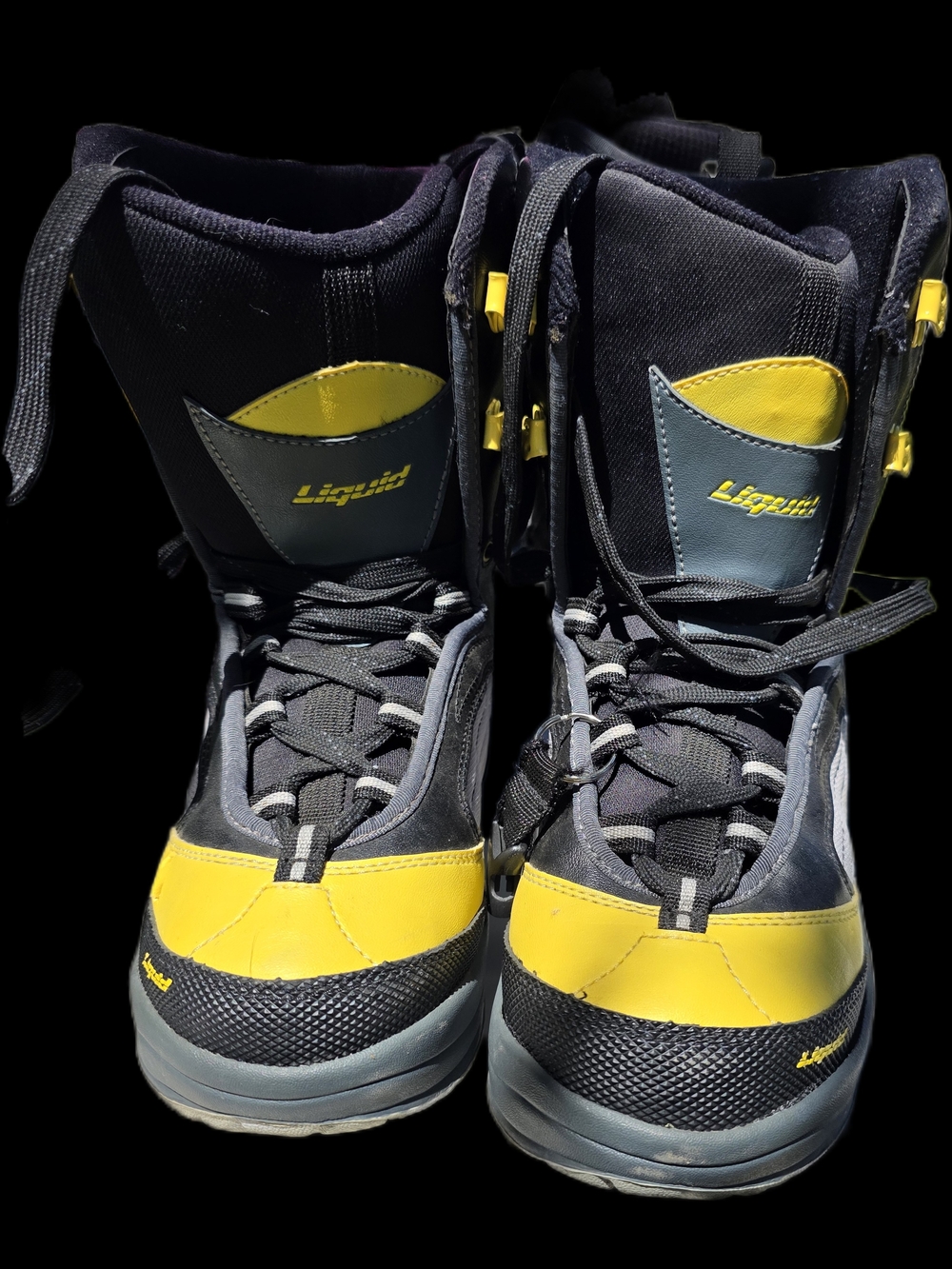 Liquido Black Snowboard Boots with Subtle Gray Accents